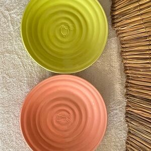 Four multicolor Easter plates